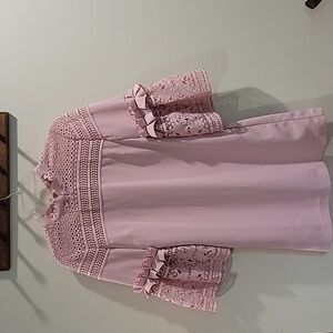 Ted Baker London Pink Lace Midi Dress